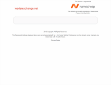 Tablet Screenshot of leaderexchange.net